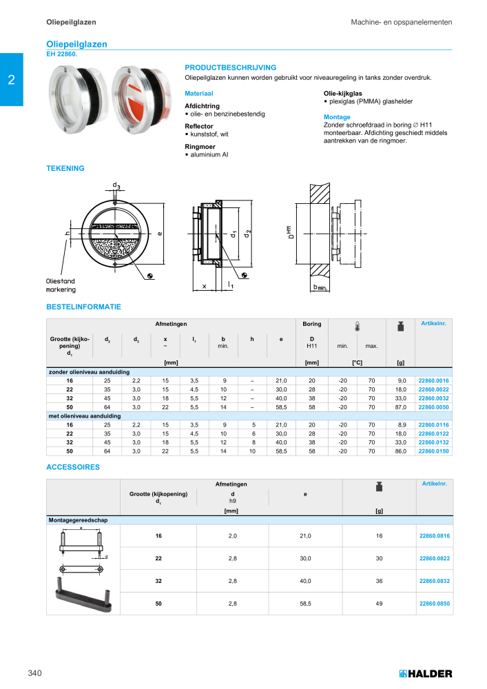 HALDER Hoofdcatalogus Normdelen NR.: 21021 - Pagina 340
