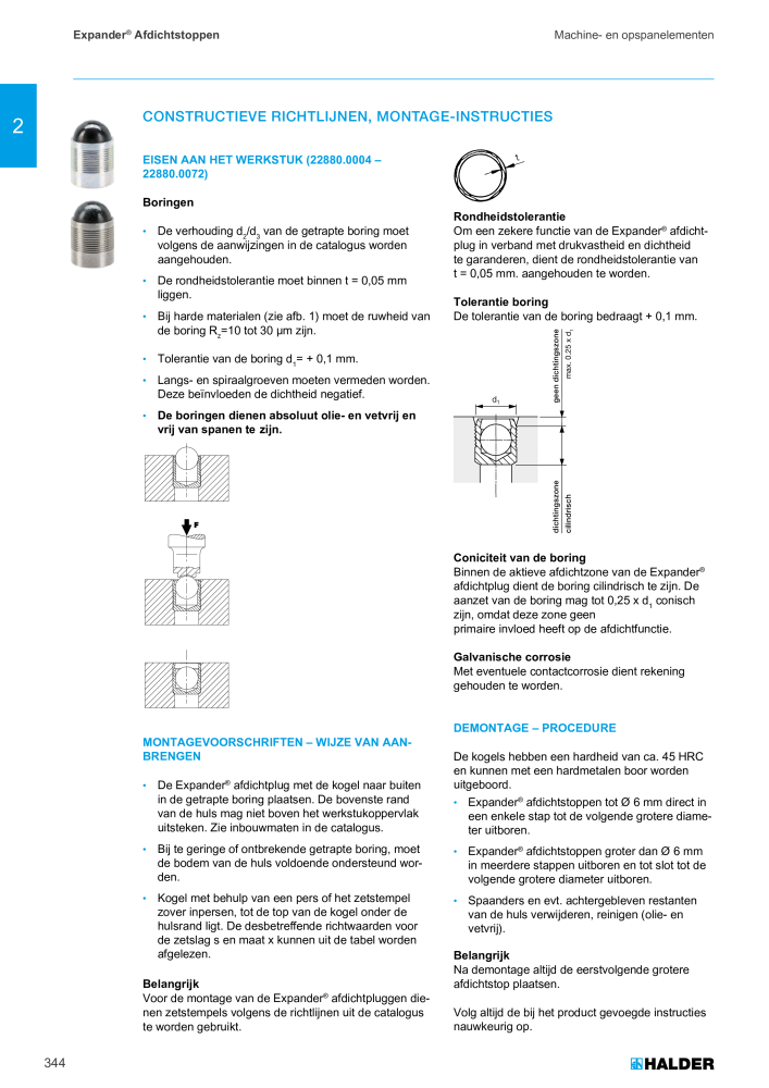 HALDER Hoofdcatalogus Normdelen NR.: 21021 - Pagina 344