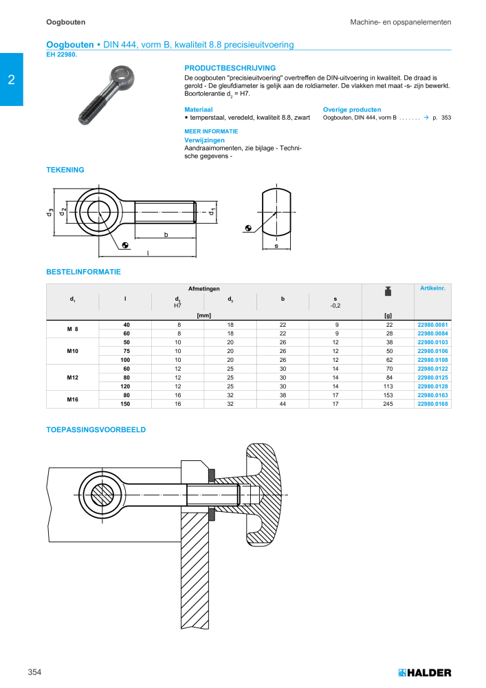 HALDER Hoofdcatalogus Normdelen NR.: 21021 - Pagina 354