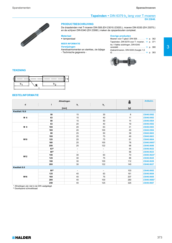 HALDER Hoofdcatalogus Normdelen NO.: 21021 - Page 373