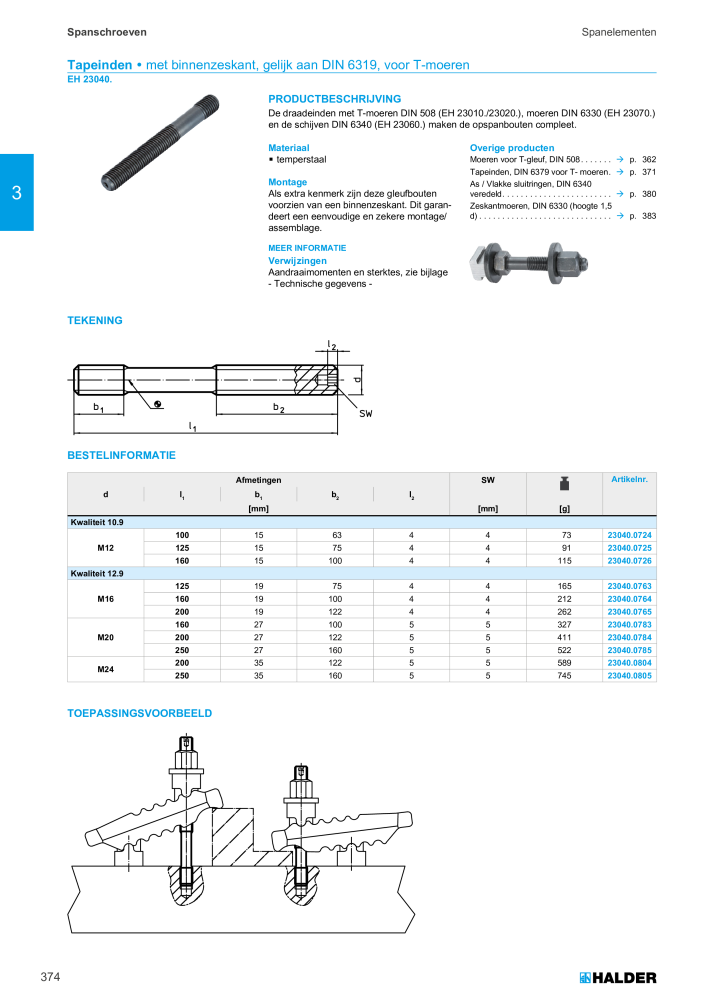 HALDER Hoofdcatalogus Normdelen NR.: 21021 - Pagina 374