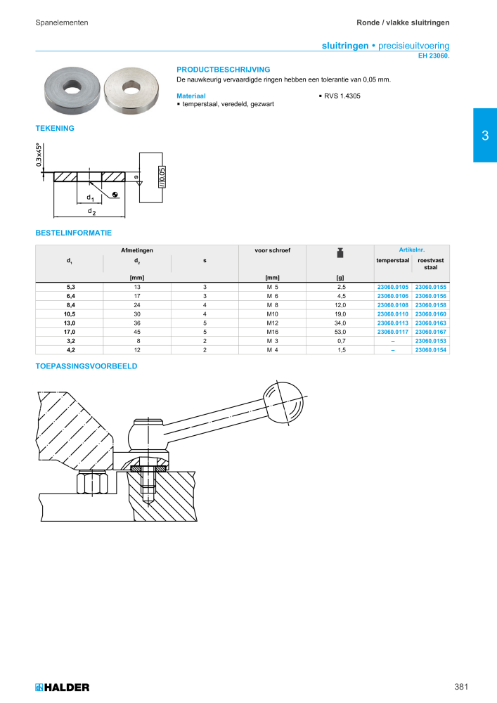 HALDER Hoofdcatalogus Normdelen NR.: 21021 - Pagina 381