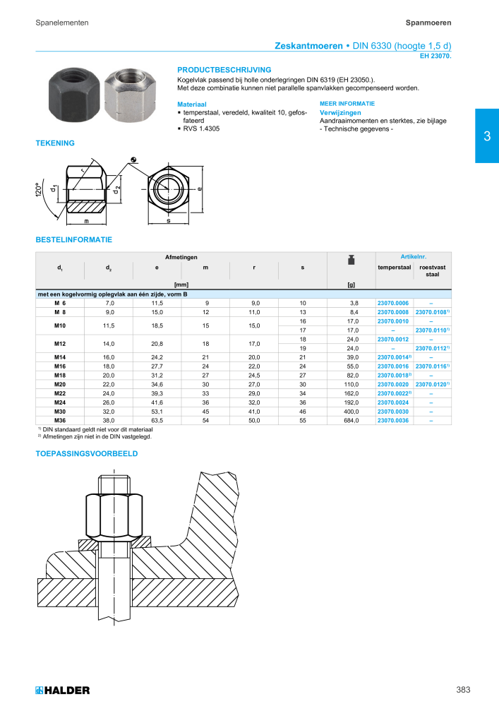 HALDER Hoofdcatalogus Normdelen NR.: 21021 - Pagina 383