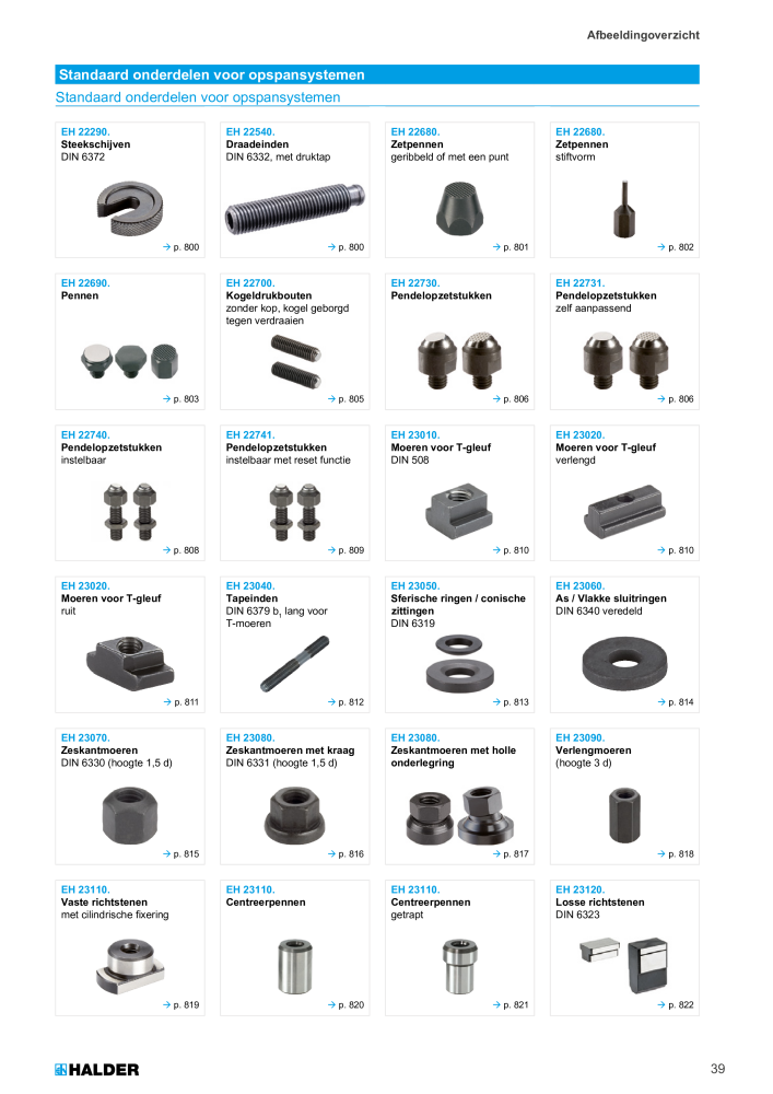 HALDER Hoofdcatalogus Normdelen NR.: 21021 - Pagina 39