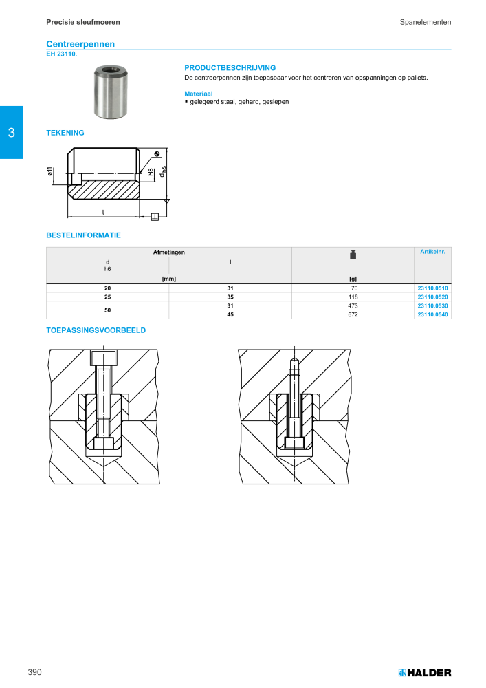 HALDER Hoofdcatalogus Normdelen NR.: 21021 - Pagina 390