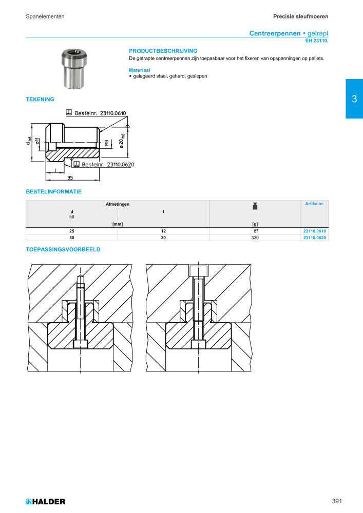 HALDER Hoofdcatalogus Normdelen NR.: 21021 - Pagina 391