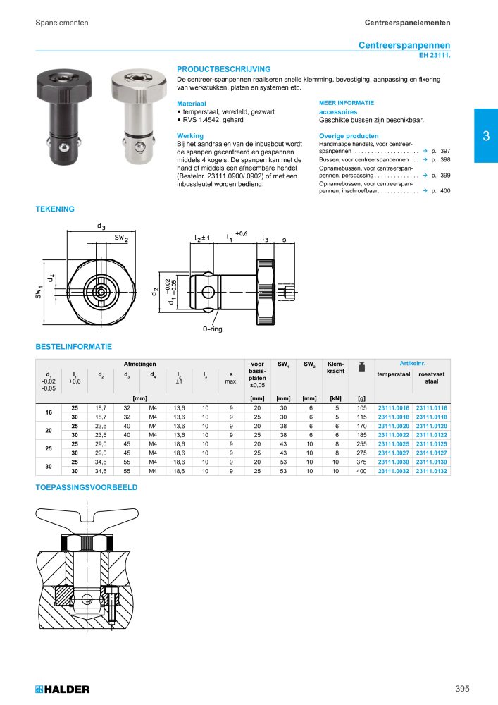 HALDER Hoofdcatalogus Normdelen NR.: 21021 - Pagina 395