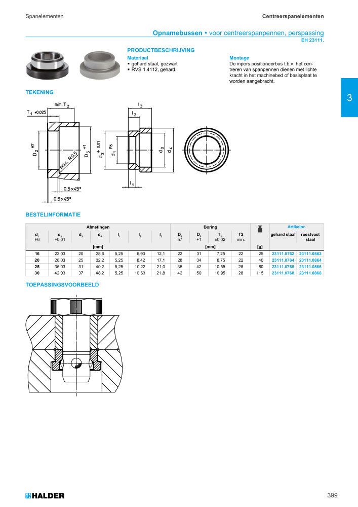 HALDER Hoofdcatalogus Normdelen NR.: 21021 - Pagina 399