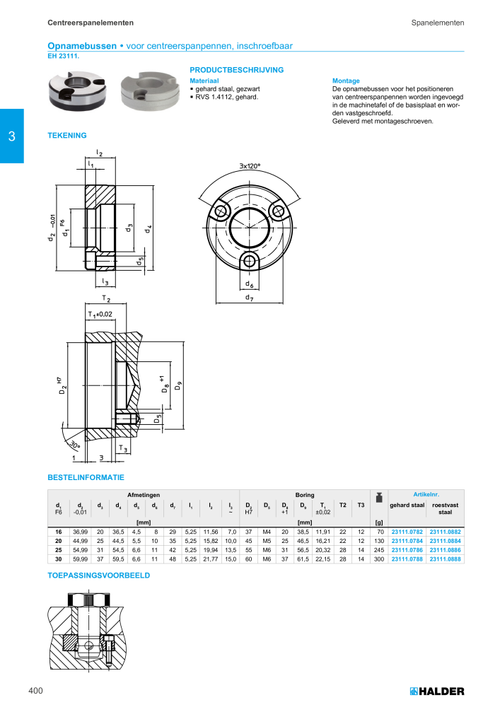 HALDER Hoofdcatalogus Normdelen NR.: 21021 - Pagina 400