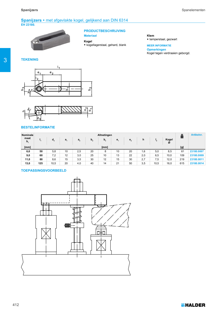 HALDER Hoofdcatalogus Normdelen Nº: 21021 - Página 412
