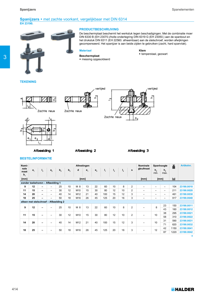 HALDER Hoofdcatalogus Normdelen NR.: 21021 - Strona 414