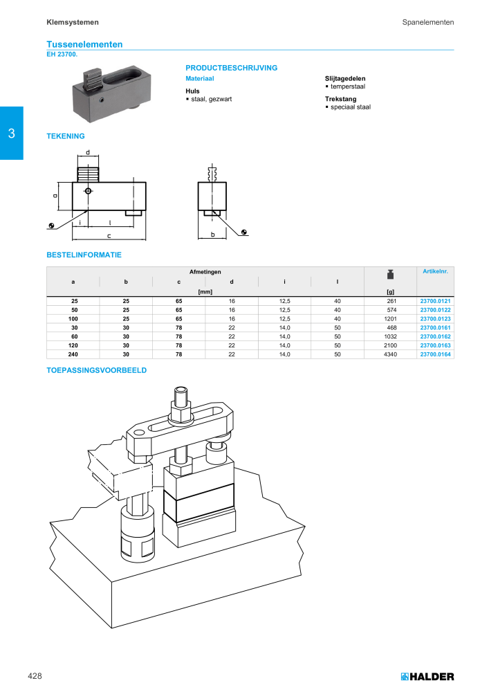HALDER Hoofdcatalogus Normdelen NR.: 21021 - Pagina 428