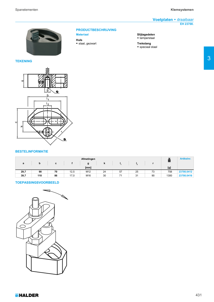 HALDER Hoofdcatalogus Normdelen NR.: 21021 - Pagina 431