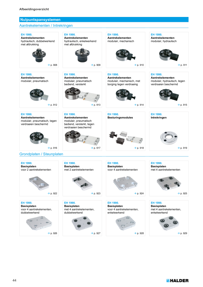 HALDER Hoofdcatalogus Normdelen Nº: 21021 - Página 44