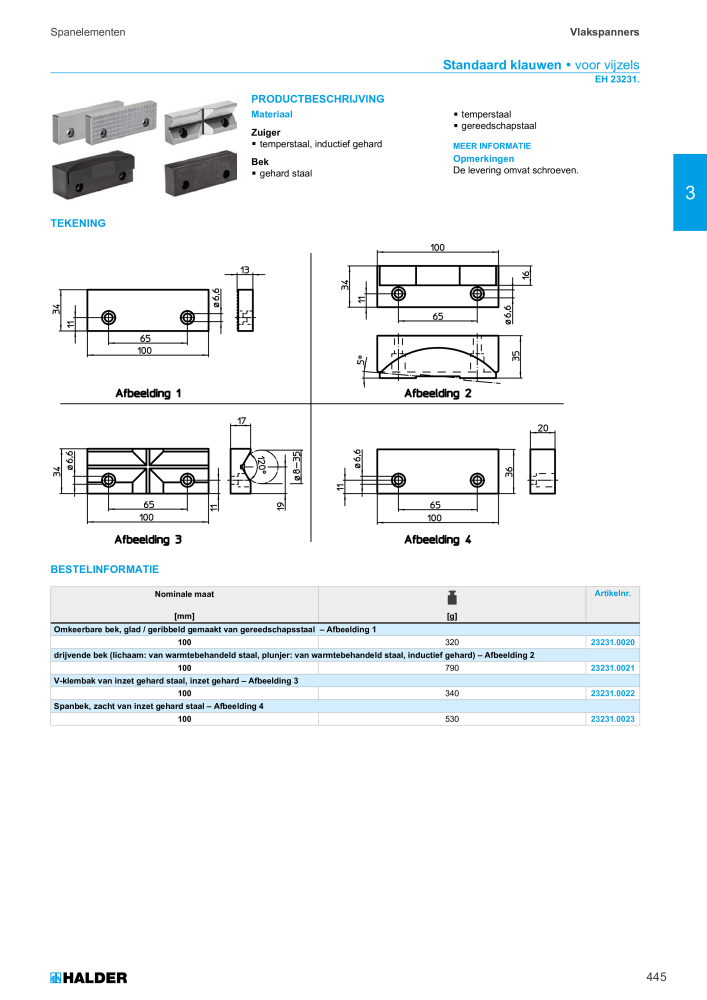 HALDER Hoofdcatalogus Normdelen NR.: 21021 - Pagina 445