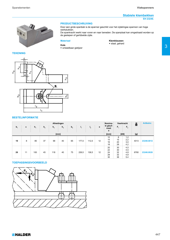 HALDER Hoofdcatalogus Normdelen NR.: 21021 - Seite 447