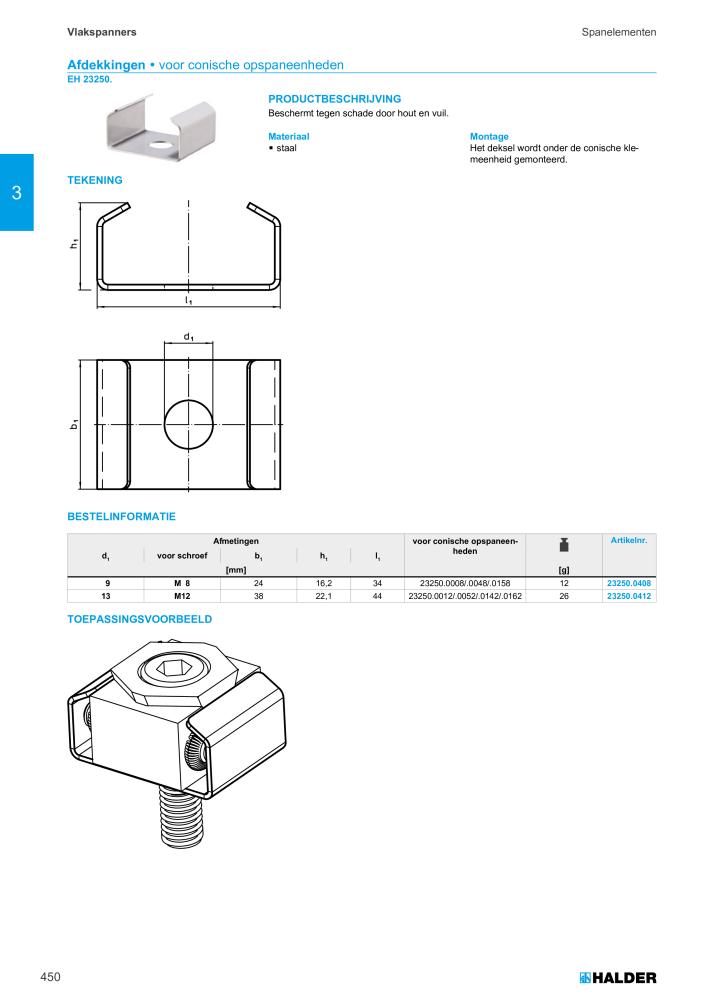 HALDER Hoofdcatalogus Normdelen NR.: 21021 - Pagina 450