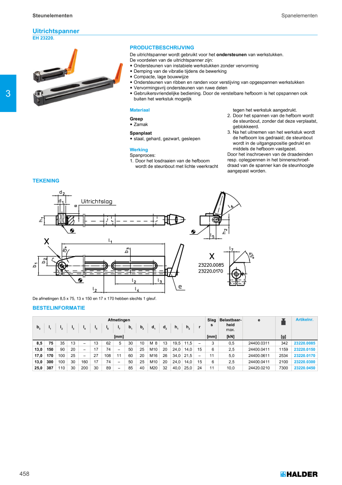 HALDER Hoofdcatalogus Normdelen NR.: 21021 - Pagina 458