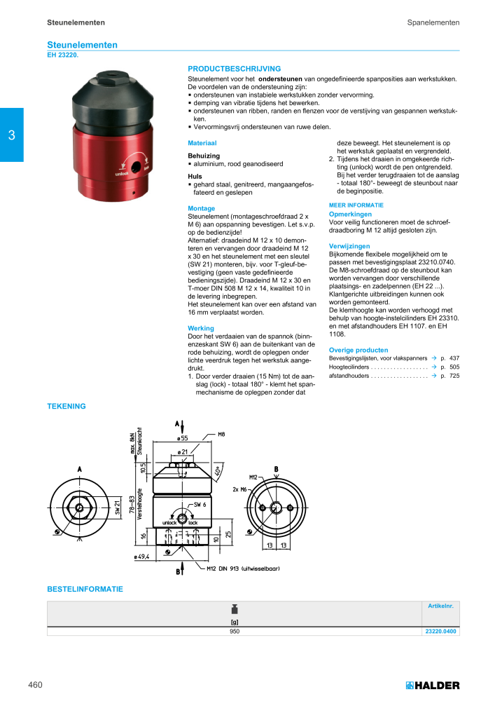 HALDER Hoofdcatalogus Normdelen NR.: 21021 - Pagina 460