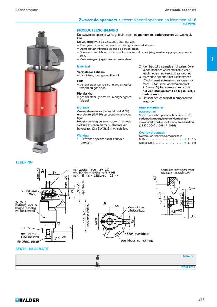 HALDER Hoofdcatalogus Normdelen Nº: 21021 - Página 475