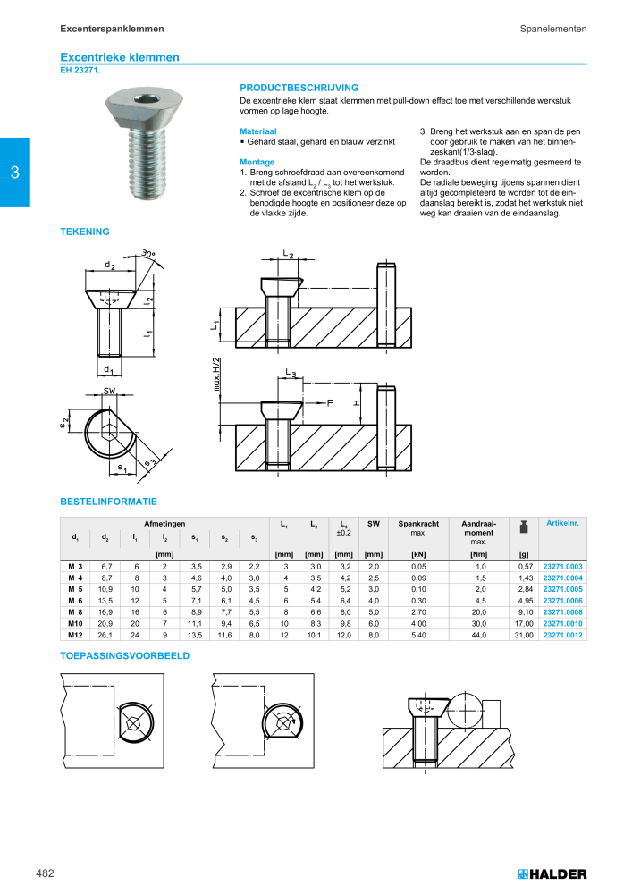 HALDER Hoofdcatalogus Normdelen n.: 21021 - Pagina 482