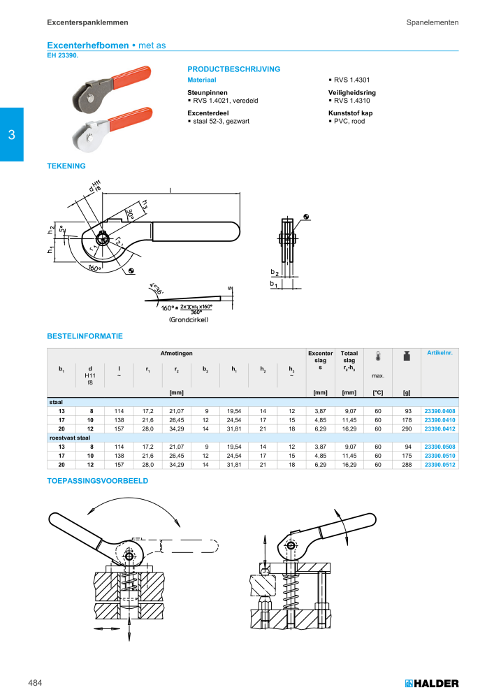 HALDER Hoofdcatalogus Normdelen NR.: 21021 - Pagina 484