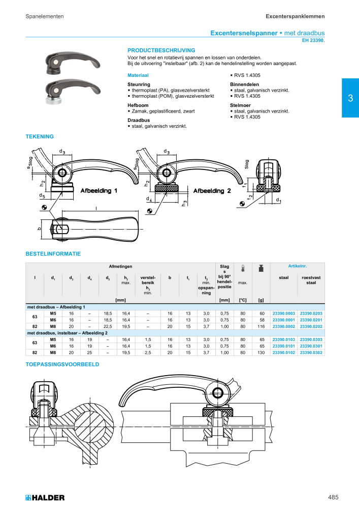 HALDER Hoofdcatalogus Normdelen NR.: 21021 - Pagina 485