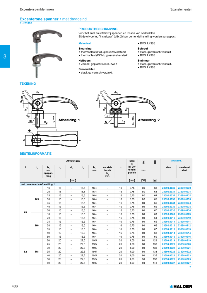 HALDER Hoofdcatalogus Normdelen NR.: 21021 - Pagina 486
