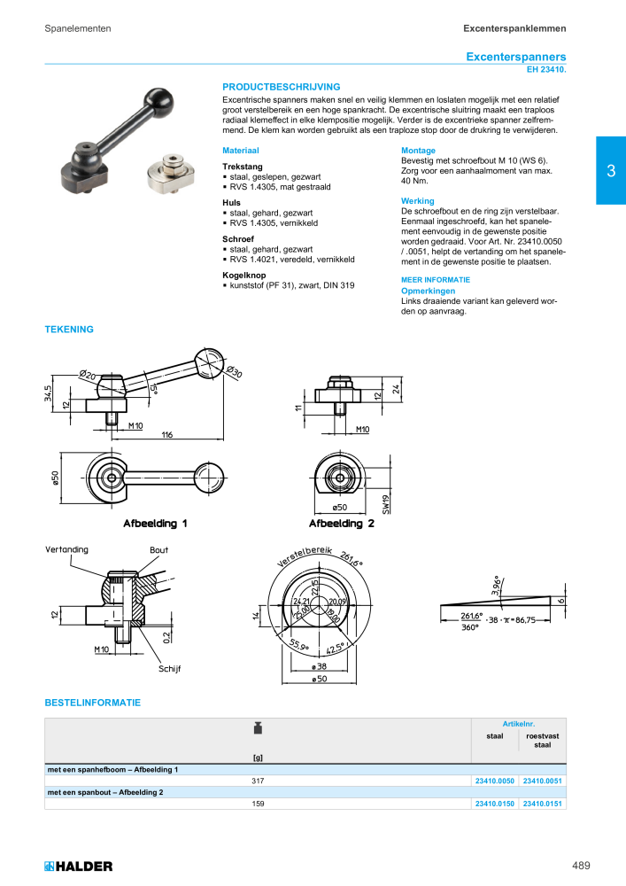 HALDER Hoofdcatalogus Normdelen NR.: 21021 - Strona 489