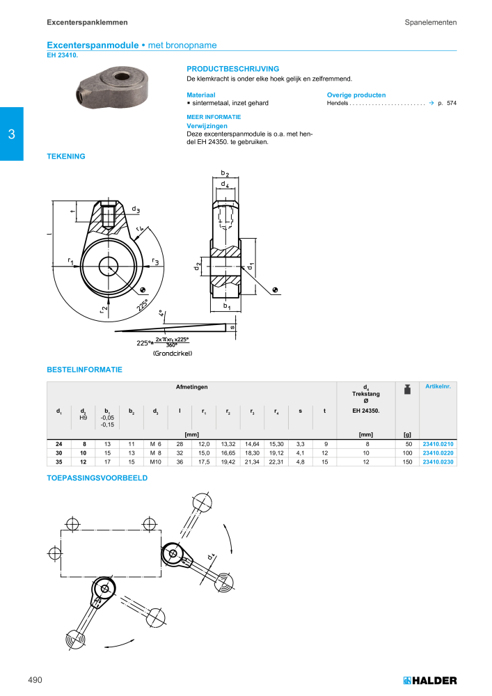 HALDER Hoofdcatalogus Normdelen Nº: 21021 - Página 490