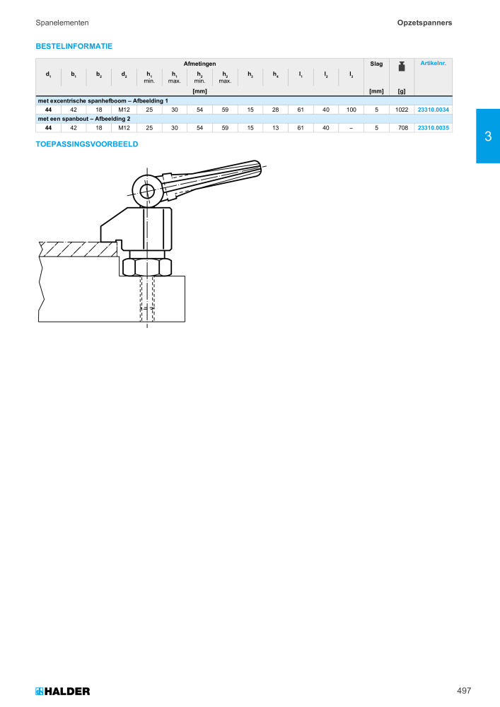 HALDER Hoofdcatalogus Normdelen Nº: 21021 - Página 497