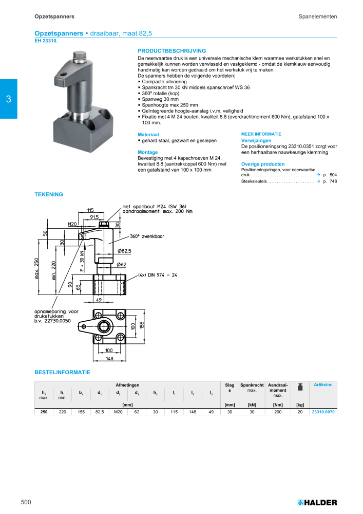 HALDER Hoofdcatalogus Normdelen NR.: 21021 - Pagina 500
