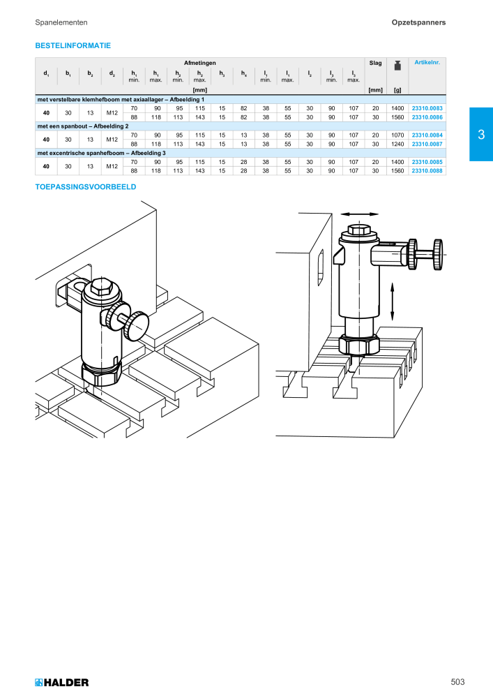 HALDER Hoofdcatalogus Normdelen NR.: 21021 - Pagina 503