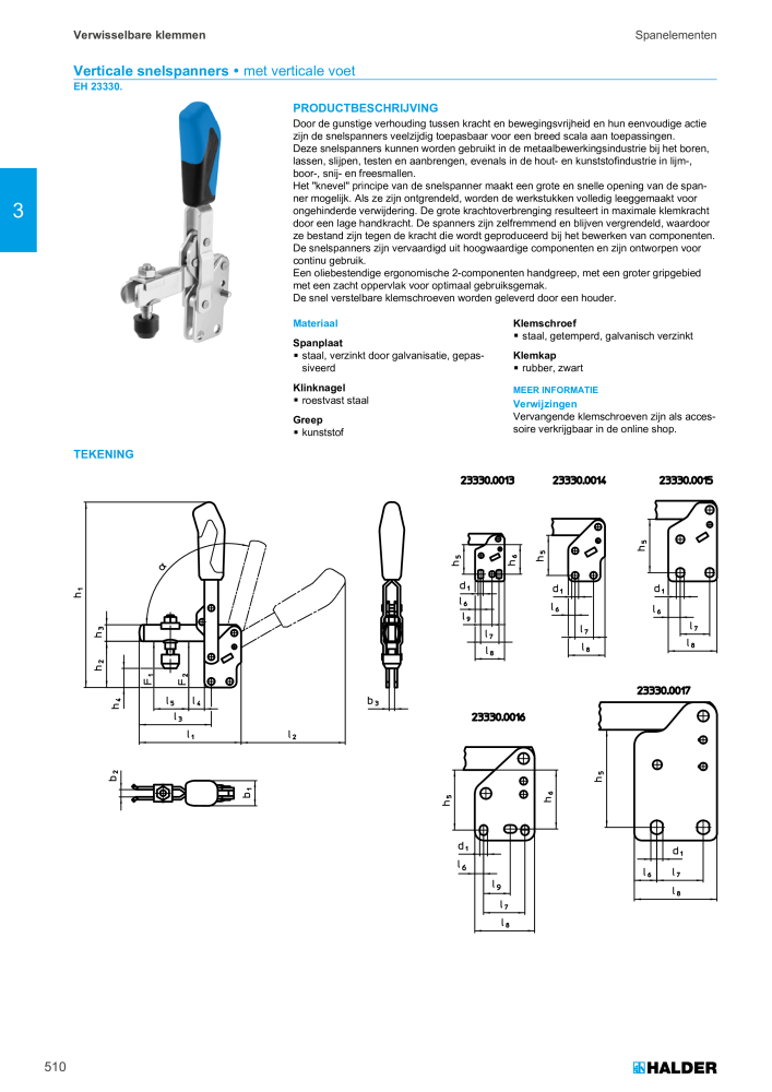 HALDER Hoofdcatalogus Normdelen NR.: 21021 - Pagina 510