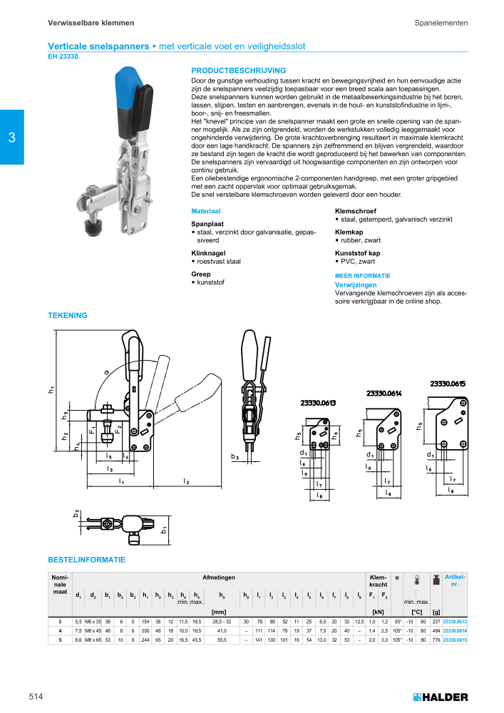 HALDER Hoofdcatalogus Normdelen NR.: 21021 - Seite 514