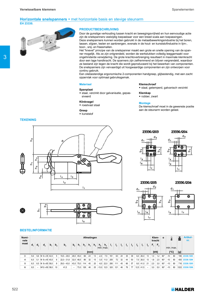HALDER Hoofdcatalogus Normdelen NR.: 21021 - Seite 522