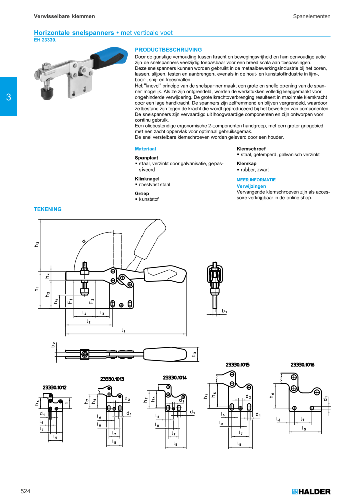 HALDER Hoofdcatalogus Normdelen NR.: 21021 - Pagina 524