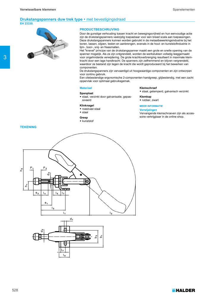 HALDER Hoofdcatalogus Normdelen NR.: 21021 - Pagina 528
