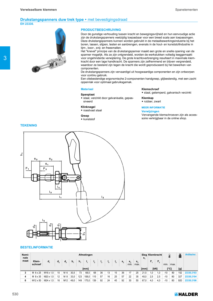 HALDER Hoofdcatalogus Normdelen NR.: 21021 - Pagina 530