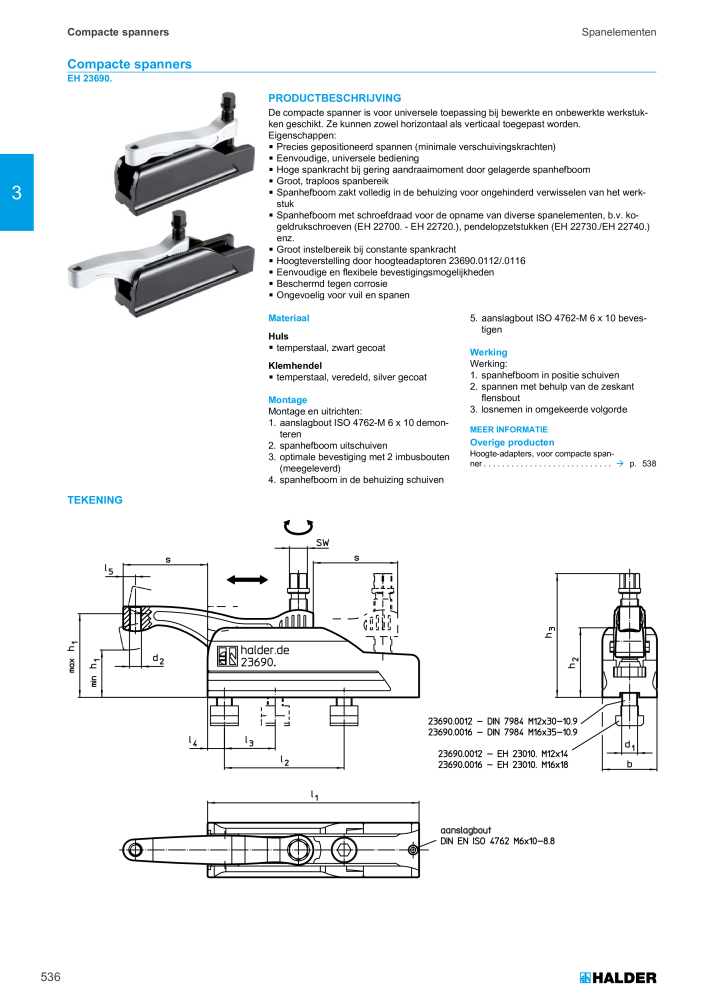 HALDER Hoofdcatalogus Normdelen NR.: 21021 - Pagina 536