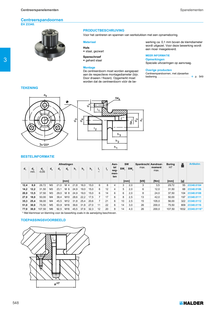 HALDER Hoofdcatalogus Normdelen NR.: 21021 - Pagina 548