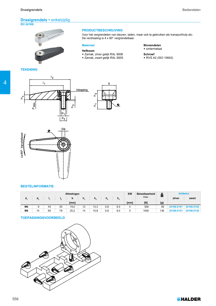 HALDER Hoofdcatalogus Normdelen Nº: 21021 - Página 556