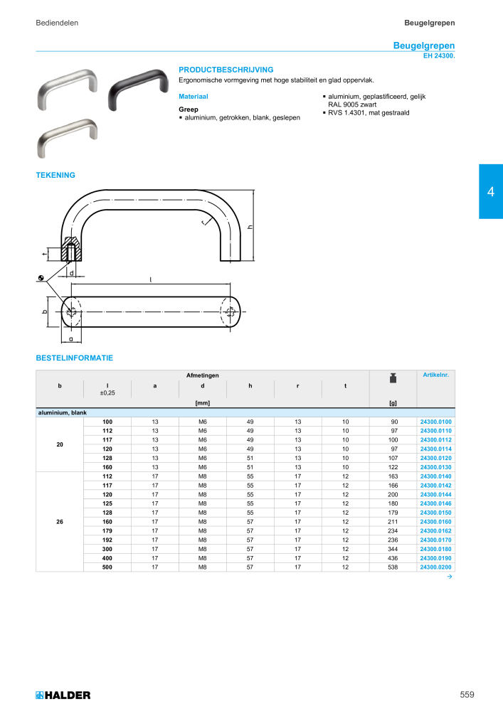 HALDER Hoofdcatalogus Normdelen NR.: 21021 - Pagina 559