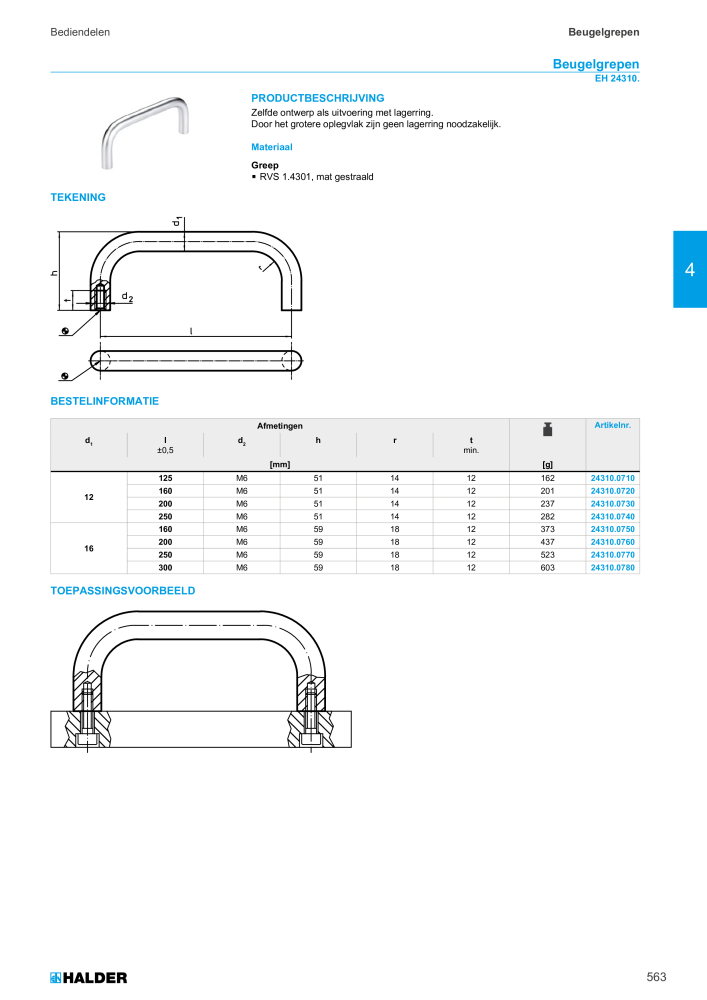 HALDER Hoofdcatalogus Normdelen NR.: 21021 - Pagina 563