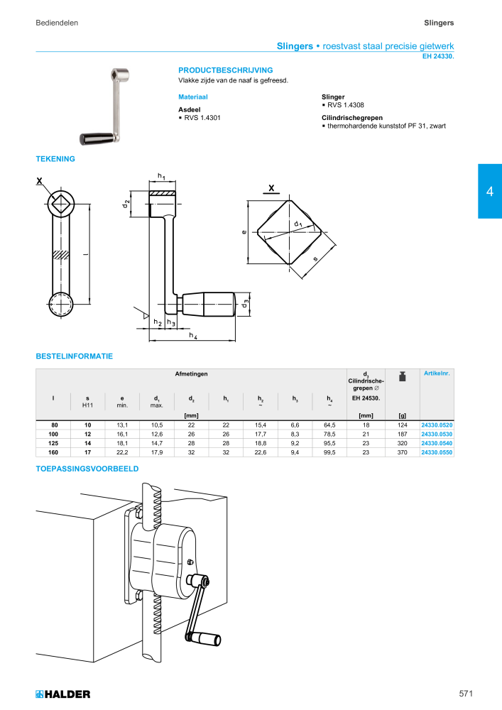 HALDER Hoofdcatalogus Normdelen NR.: 21021 - Pagina 571