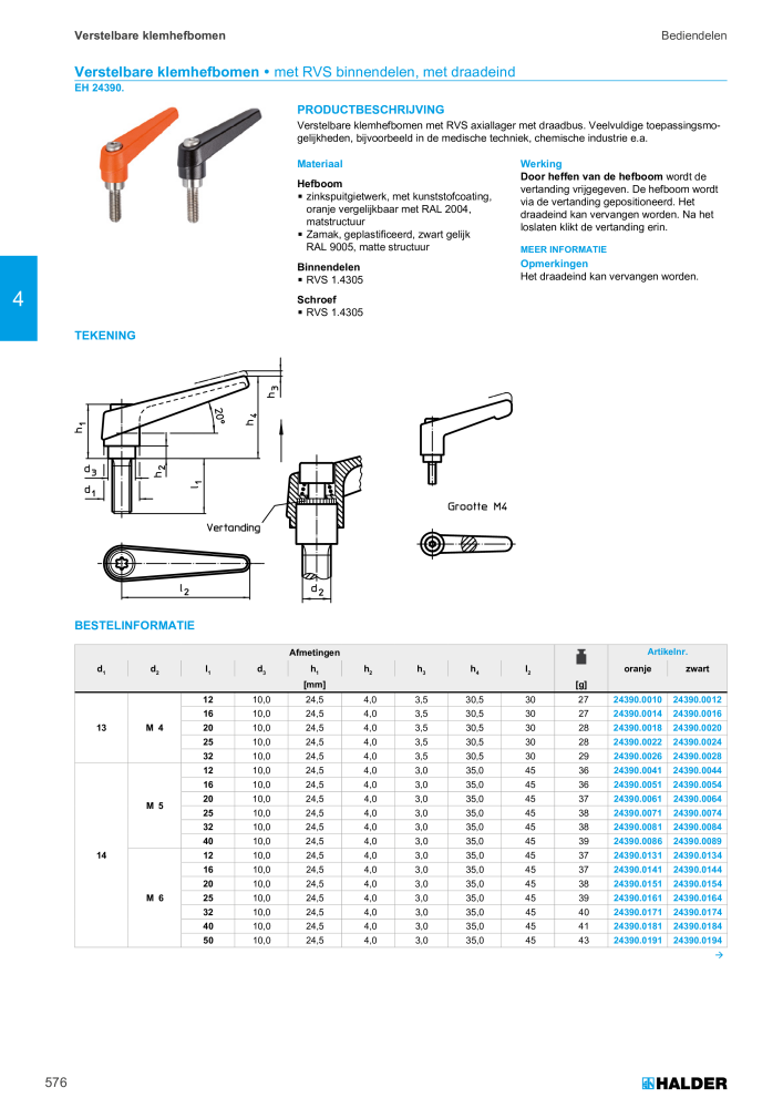 HALDER Hoofdcatalogus Normdelen NR.: 21021 - Pagina 576