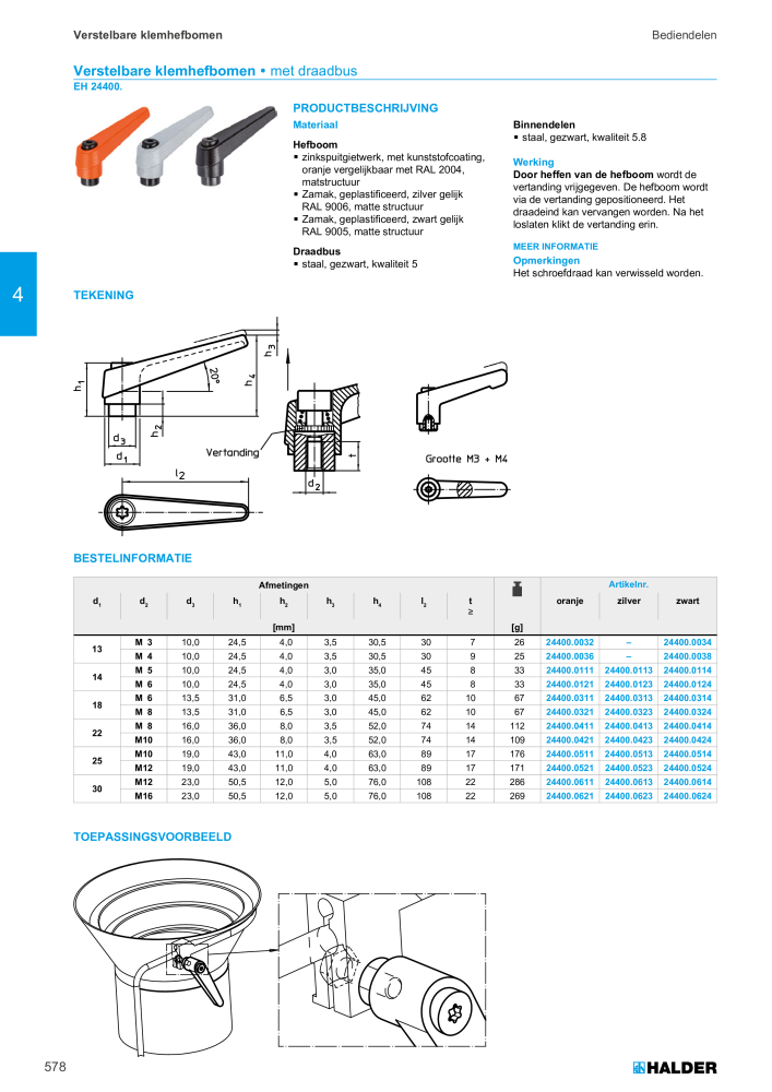 HALDER Hoofdcatalogus Normdelen NR.: 21021 - Pagina 578