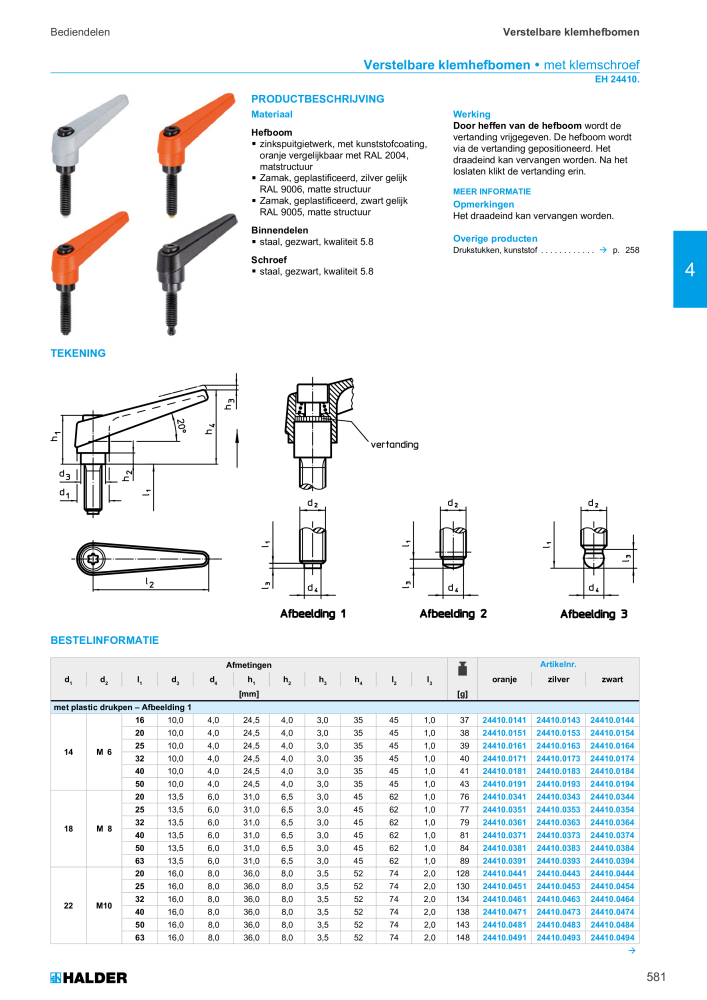 HALDER Hoofdcatalogus Normdelen NR.: 21021 - Pagina 581