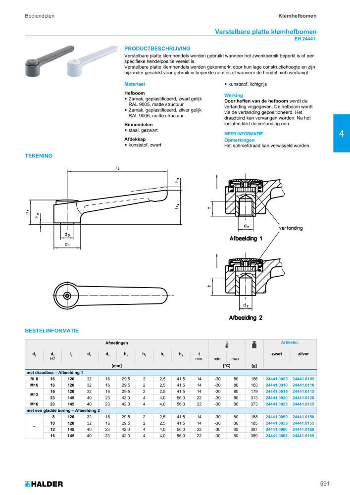 HALDER Hoofdcatalogus Normdelen NR.: 21021 - Pagina 591