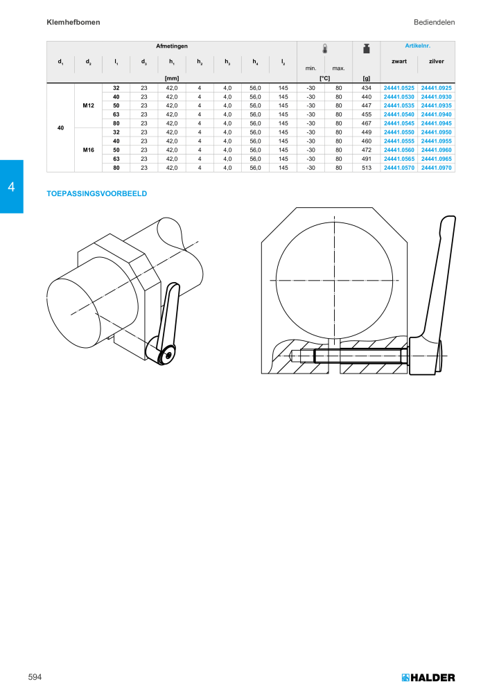 HALDER Hoofdcatalogus Normdelen n.: 21021 - Pagina 594